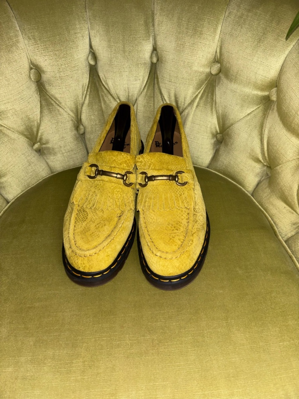 Dr. Martens ADRIAN SNAFFLE Loafers Suede AW006 Size 12 - Picture 3 of 11